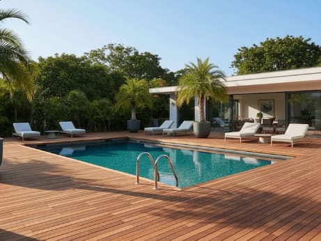 Como é feita a instalação de um deck de madeira para piscina passo a passo